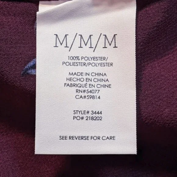 CAbi | 'Bouquet' Floral Print Tunic Blouse Top - Picture 9 of 10